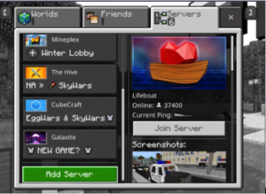 Where to join existing Minecraft servers on Pocket Edition